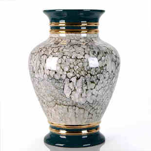 饰品大号插花瓶陶瓷花器摆件 轻奢高档客厅边几桌面装 现代美式 欧式