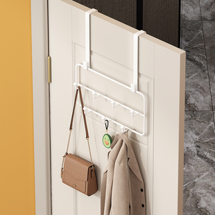 速发门后挂钩免打孔上衣架置物挂壁挂式卧室门架衣服收纳挂架