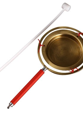 速发法器铜铛子引磬长柄子当子香堂乐意敲棒院纯铜敲庙寺铛功课打