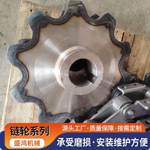 速发碳钢机械传动链轮工业输送大节距轴承双排齿轮04不锈钢链条链