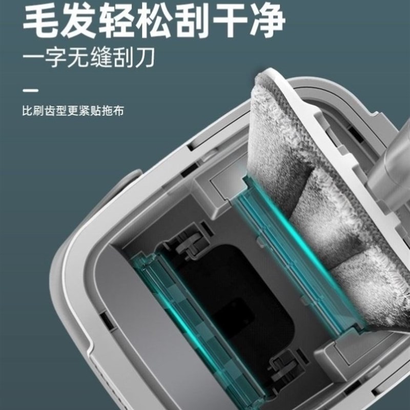 速发2024新型拖把家用自动好用拖布带桶吸水扦把一拖净不留水渍墩