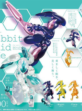 日本正版SOTA 近战机械兔Me拼装可动收藏摆件扭蛋