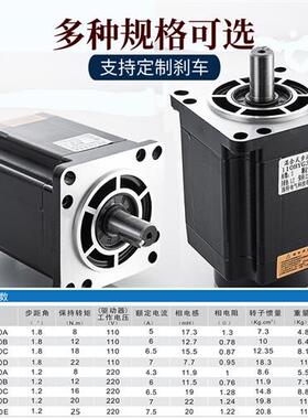 110/130BYG350C三相混合式步进电机套装大扭矩16NM  DM3522驱动器