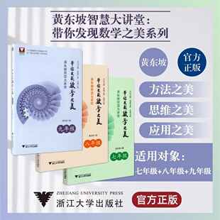 黄东坡讲初中数学代数奇思几何妙想智慧大讲堂带你发现数学之美初一初二初三解题方法与技巧 初中中考数学培优新方法七八九年级