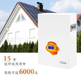 跨境18650电池家用锂电池5 储能 15度电太阳能充电壁挂式