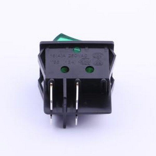 R210-C5L-BG 船型开关 32*25 氖灯绿柄开关 插件