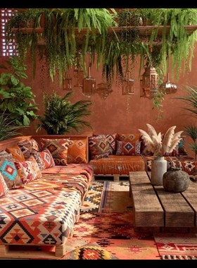 特价手工kilim地毯ASMA™阿富汗进口手工羊毛地毯 挂毯平织工艺