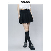 高腰显瘦a字包臀半身裙 春夏薄款 oo&vv西装 百褶裙女防走光2025新款