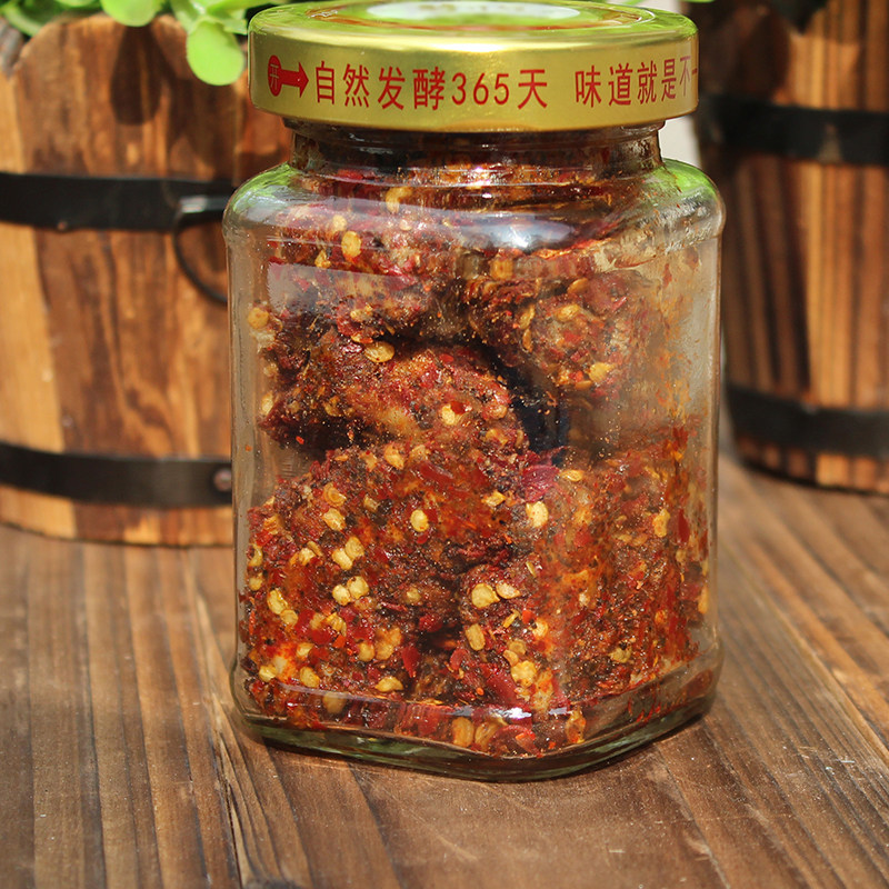 重庆梦怡麻辣豆腐乳210克 四川特产农家自制湖南腐乳瓶装干霉豆腐