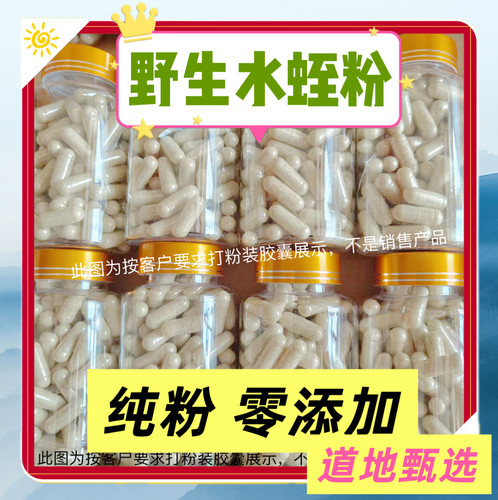 野生水蛭粉 天然水蛭素 蚂蟥粉胶囊水蛭中药材水蛭粉现磨现发