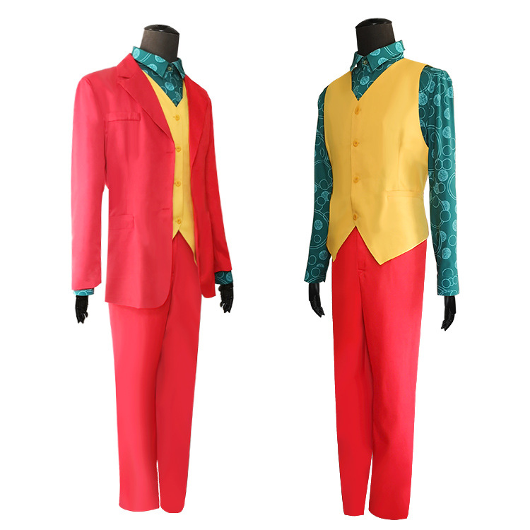 JOKER杰昆菲尼克斯小丑起源衣服COS小丑红西服万圣节cosplay服装