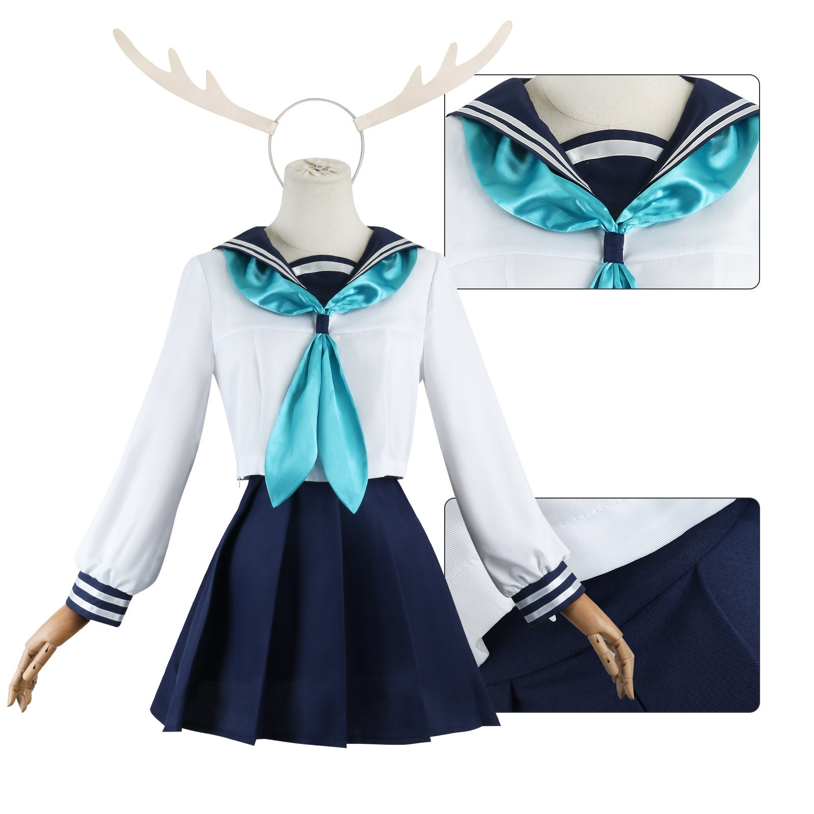 鹿乃子乃子虎视眈眈cos服鹿子锯cosplay服装二次元动漫服装图片
