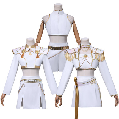 跨境新款韩流K-POP猎魔女团cos服米拉米拉鲁米白皮款cosplay服装
