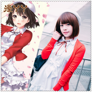 现货速发女路人女主的养成方法cos服加藤惠cosplay动漫服装送帽子