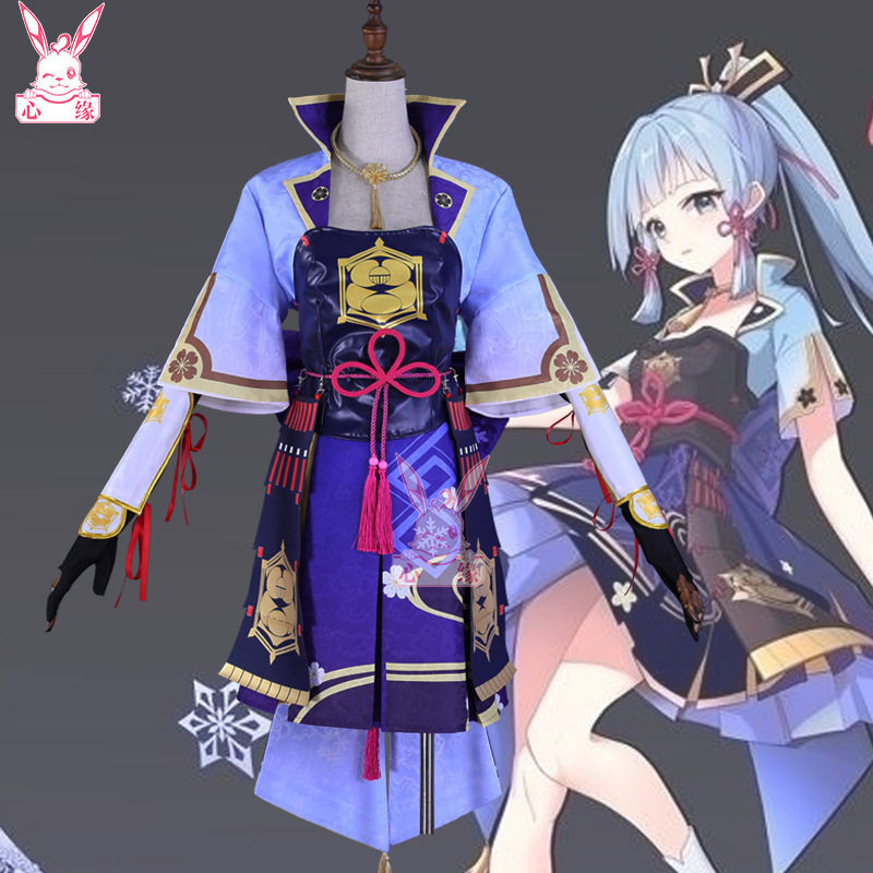 假发扇子原神cos服神里绫华稻妻城大小姐cospaly动漫服装女木屐