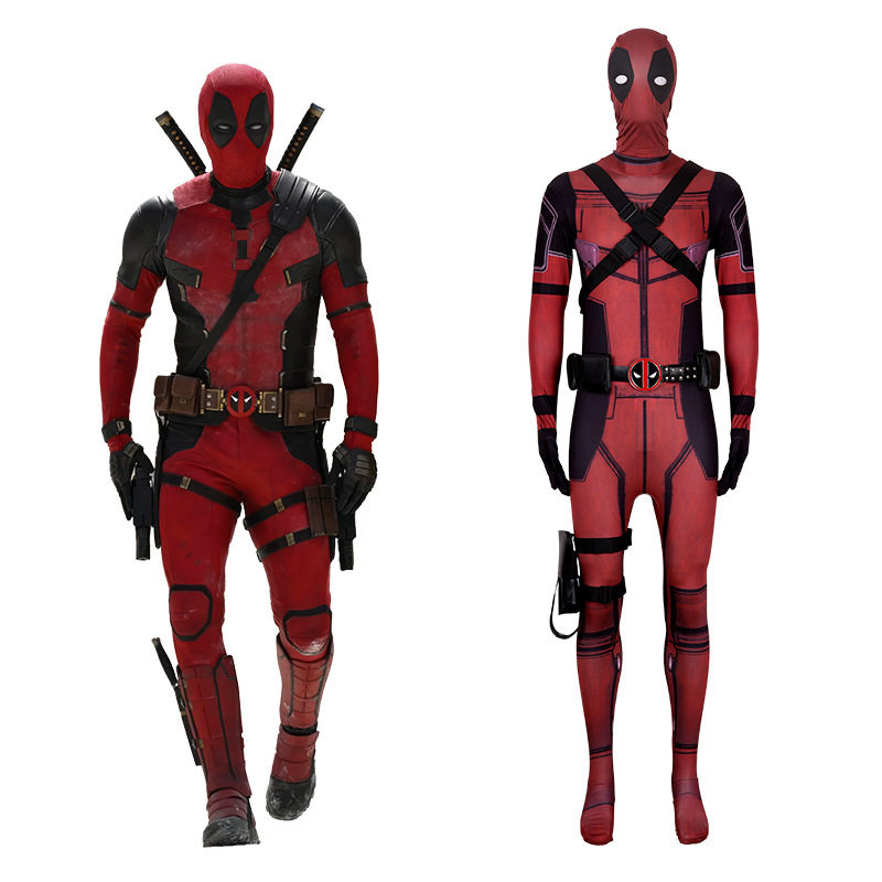 漫威死侍2cos服韦德威尔逊Deadpool连体紧身衣cosplay全套衣服