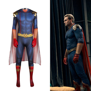 黑袍纠察队cos服第三季祖国人紧身衣连体衣cosplay服万圣节扮演服