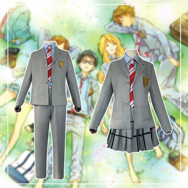 四月你的谎言cos服有马公生cos服男生校服宫园熏cosplay服装是