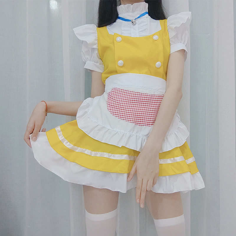 佣服cos动漫装猫咪仆装金色铃铛装舞台扮演服原创日系可爱女