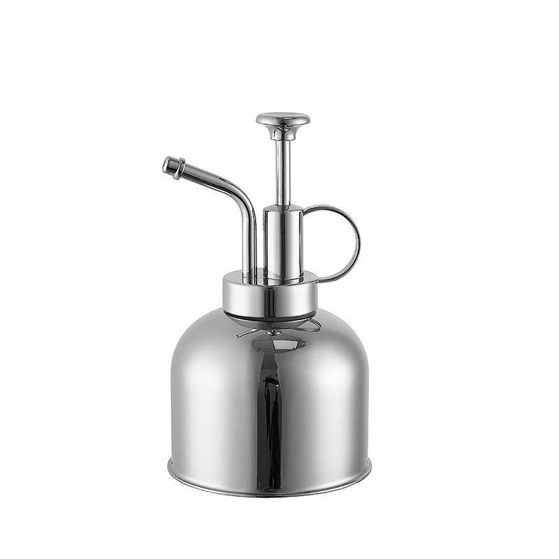 304不锈钢洒水壶银色喷雾器多肉绿植迷你小型淋浇花水器金属喷壶