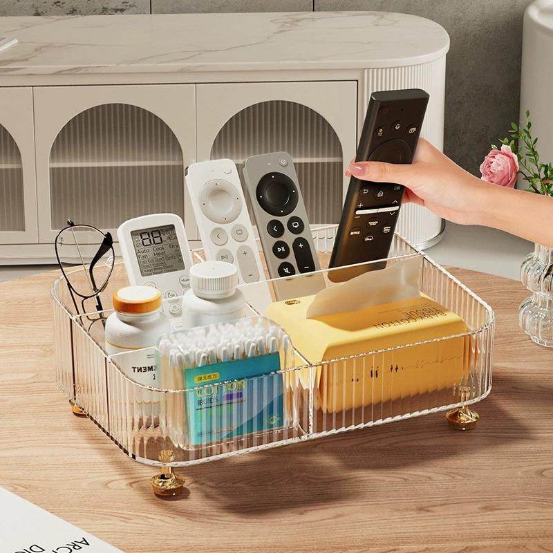 遥控器收纳盒轻奢客厅桌面抽纸巾盒床头手机杂物整理盒茶几置物架,收纳整理,首饰盒,淘宝优惠券,粉丝福利购,淘宝优惠卷