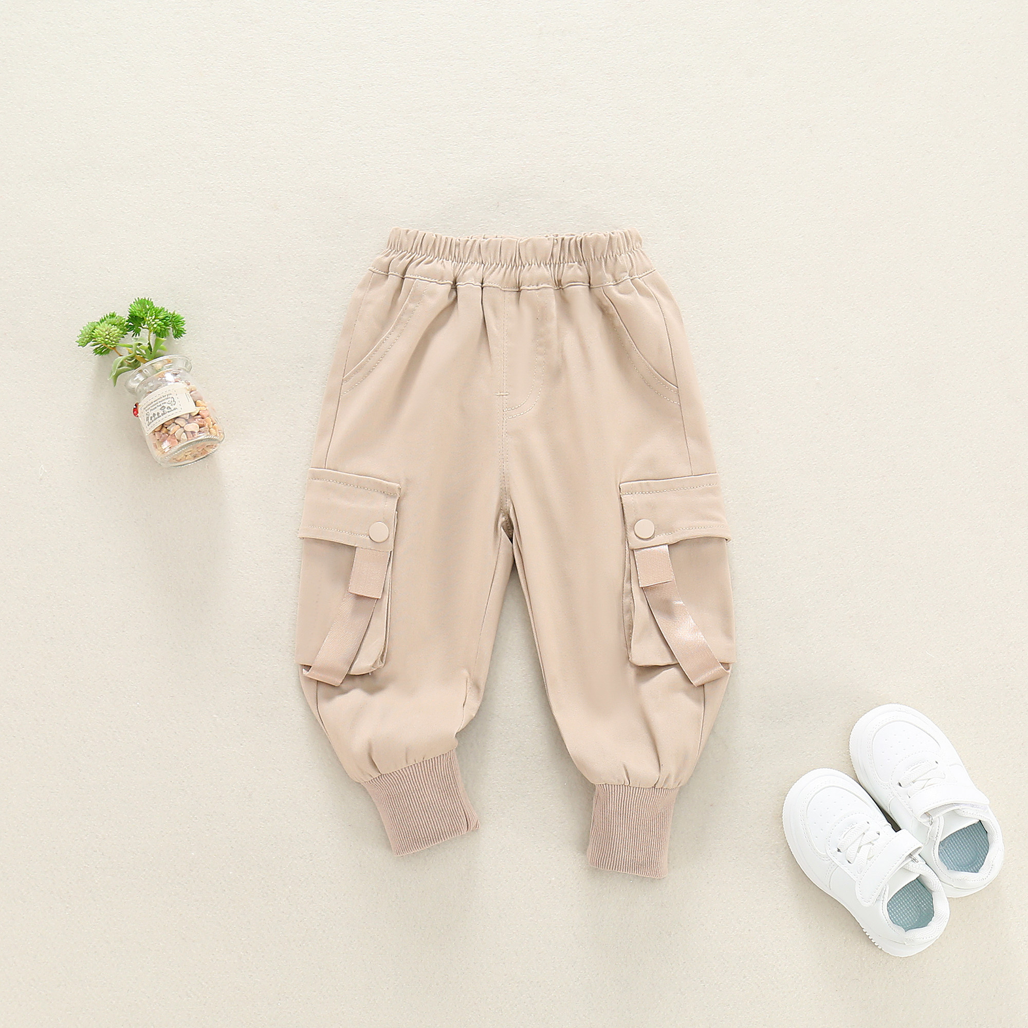 男童工装裤2026春秋新款儿童休闲长裤1一4岁婴儿宝宝帅气宽松裤子