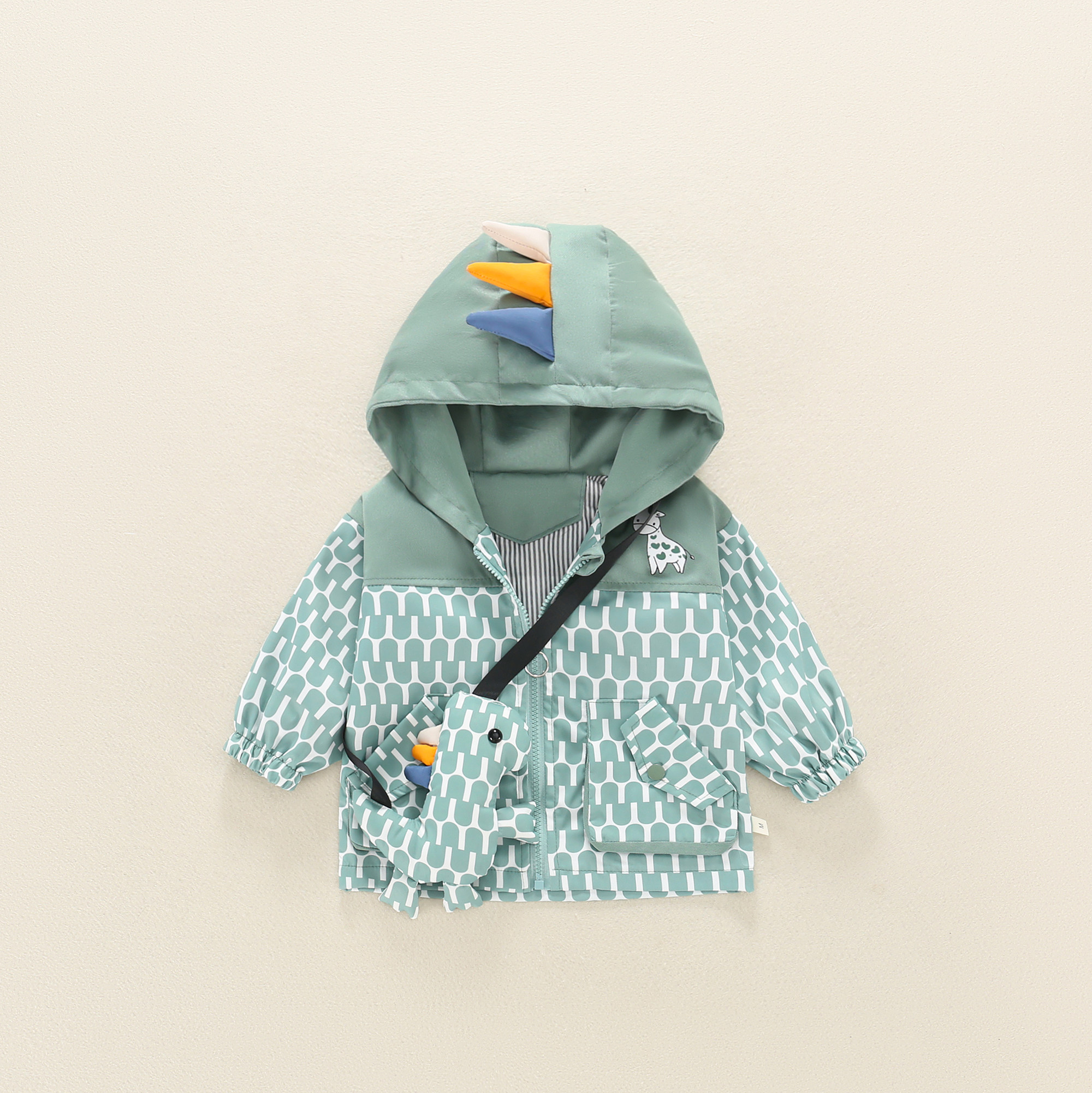 童装男童外套春秋款2026新款中小童宝宝连帽痞帅秋季休闲风衣春装