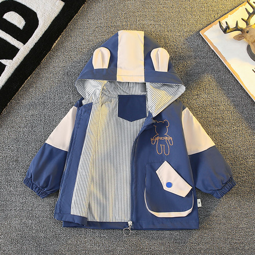 男童春秋季洋气卡通外套