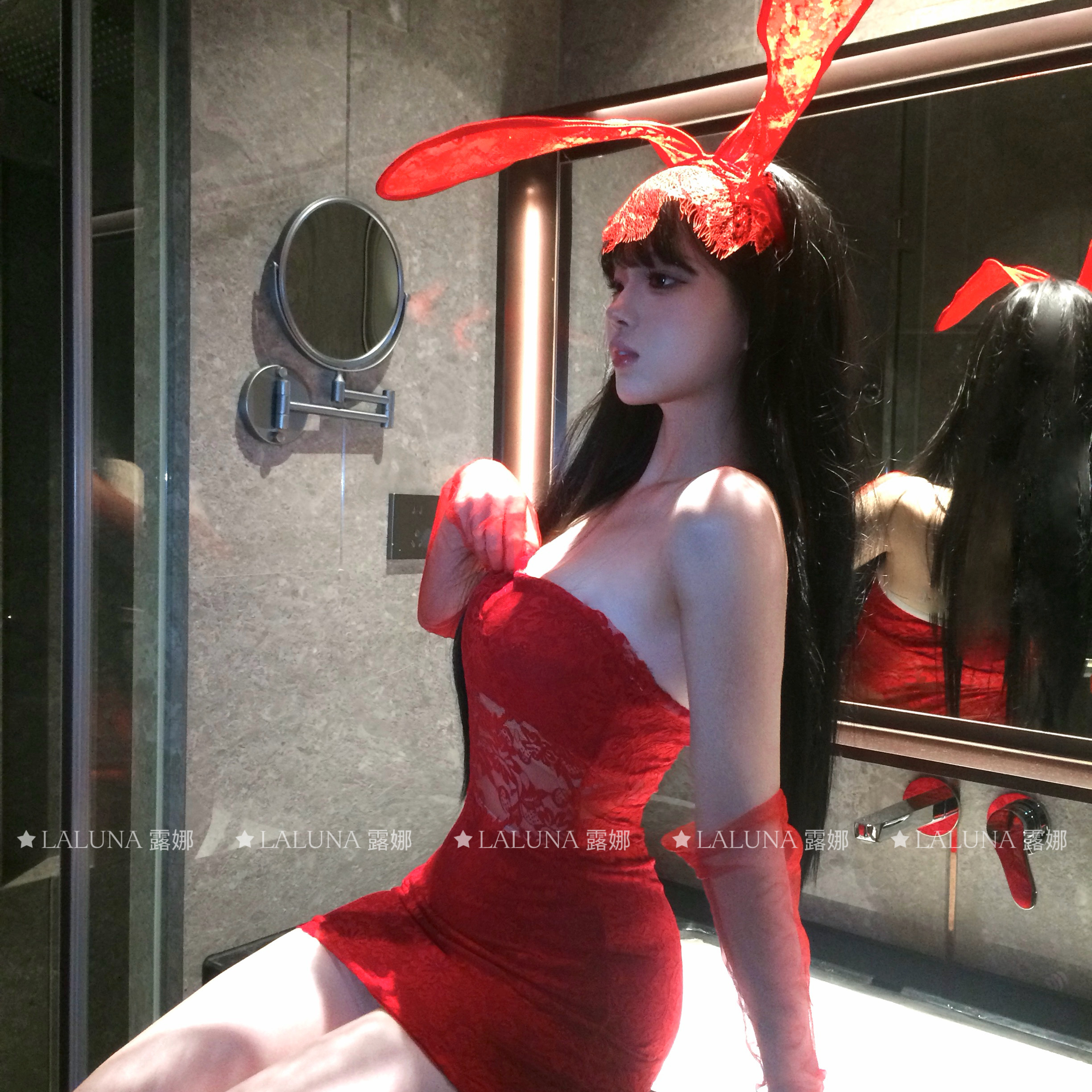 Laluna露娜「炽焰红唇」蕾丝