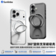 16Pro Sanlinba新款 360°旋转支架磁吸手机壳适用苹果iPhone17ProMax 15Pro全包AI拍照按键不变黄透明防摔壳