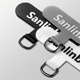 Sanlinba手机挂绳夹片超薄垫片防丢贴片多功能手绳可拆卸连接片斜挎不影响充电结实耐用男女手机壳固定片