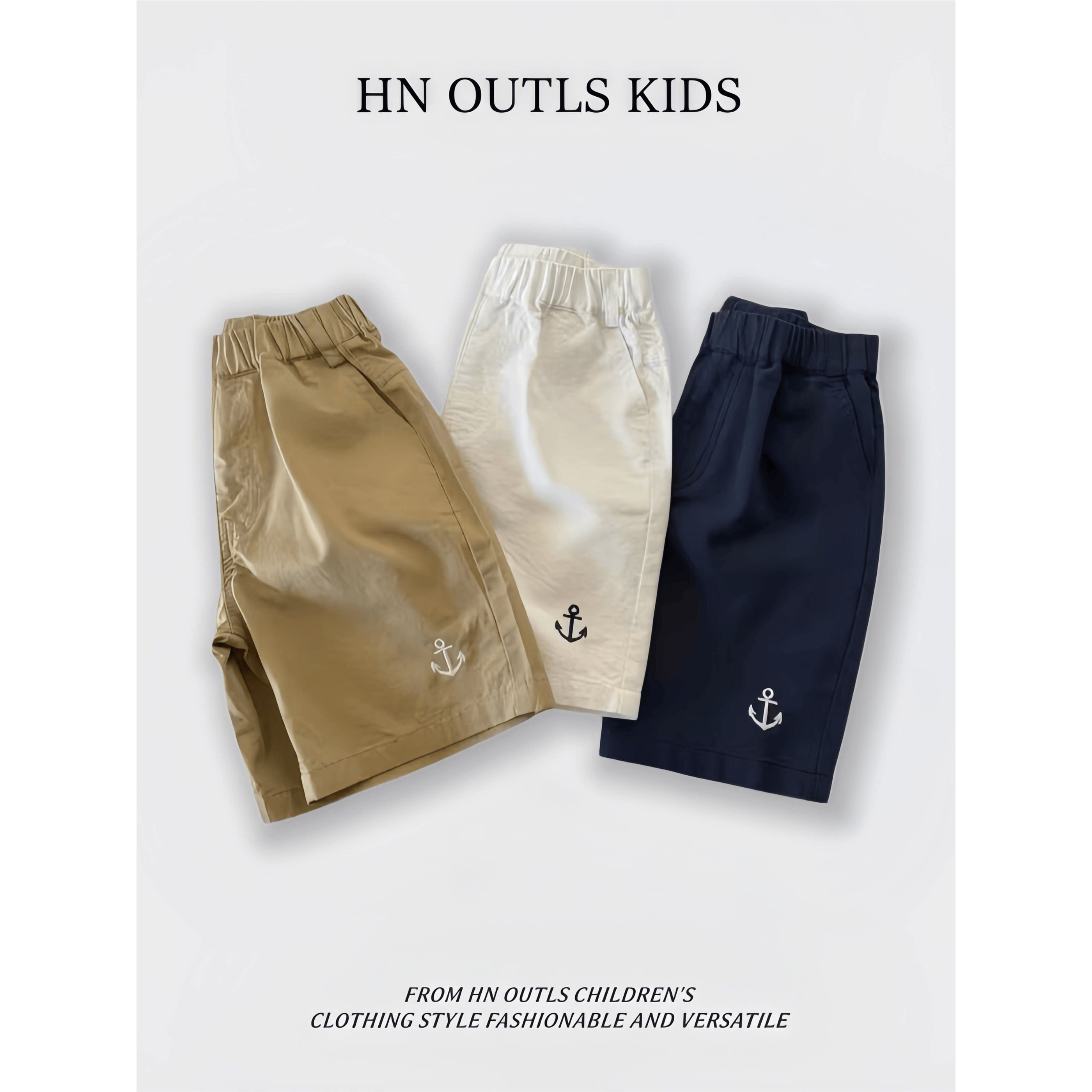 HNOUTLS男童女童外穿短
