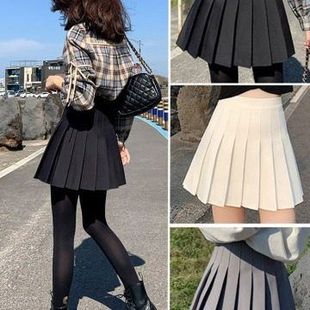 安全裤 子潮纽扣 拉链JK制服 百褶裙半身裙百搭短裙裙子春夏季