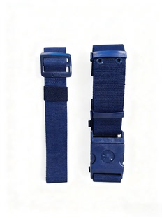 蓝色消防编制腰布抢险救援皮带帆布内腰带户外训练卡扣耐磨外腰带