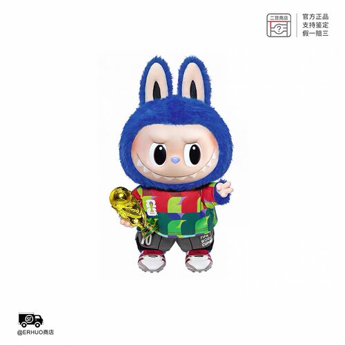 POPMART泡泡玛特LABUBU x FIFA 世界杯系列拉布布搪胶毛绒公仔