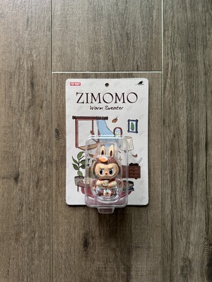 泡泡玛特 POP MART 拉布布 ZIMOMO 温暖毛衣 LABUBU 手办吊卡