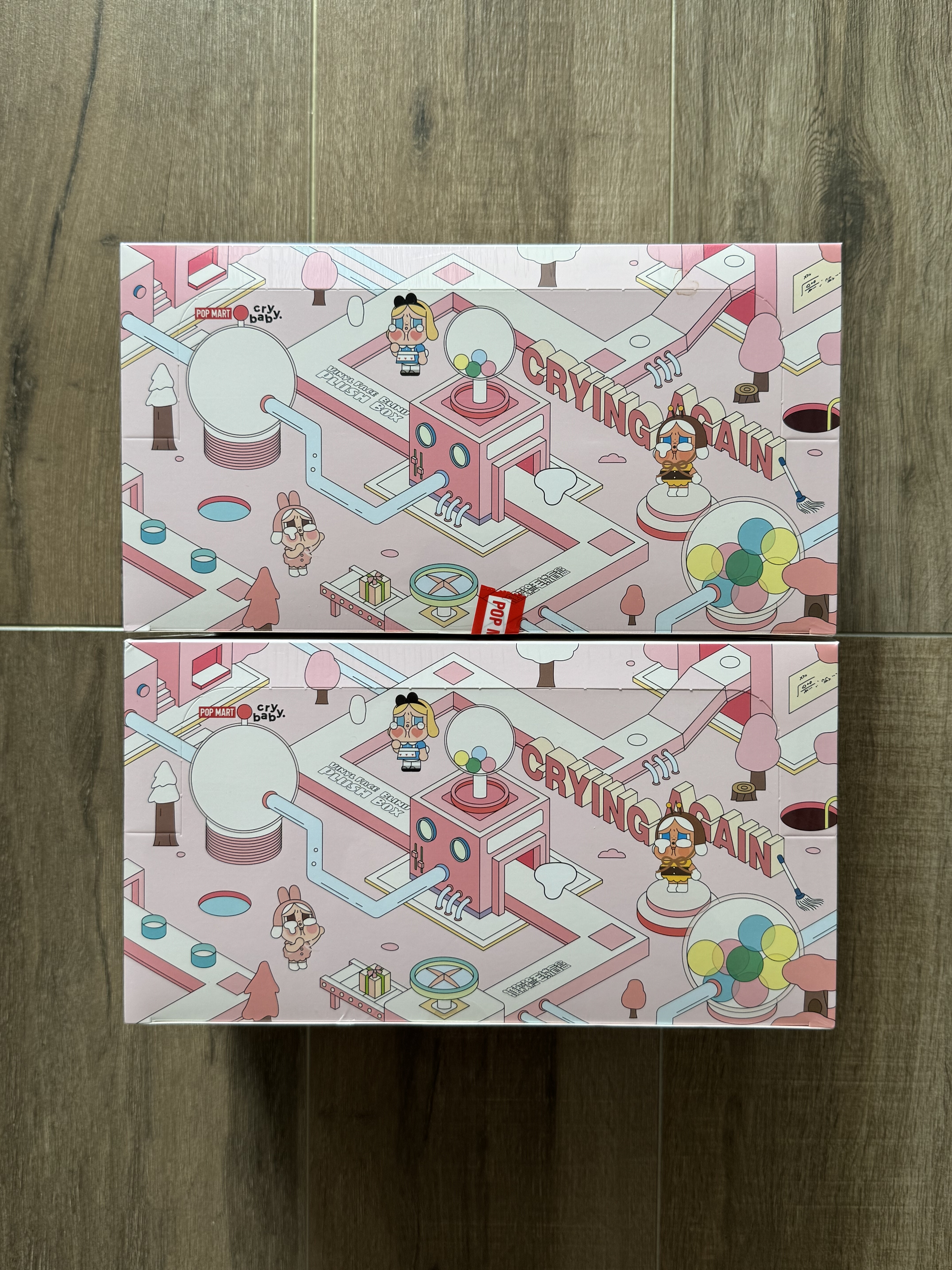 泡泡玛特POP MART CRYBABY 眼泪工厂系列 搪胶脸毛绒潮流挂件盲盒