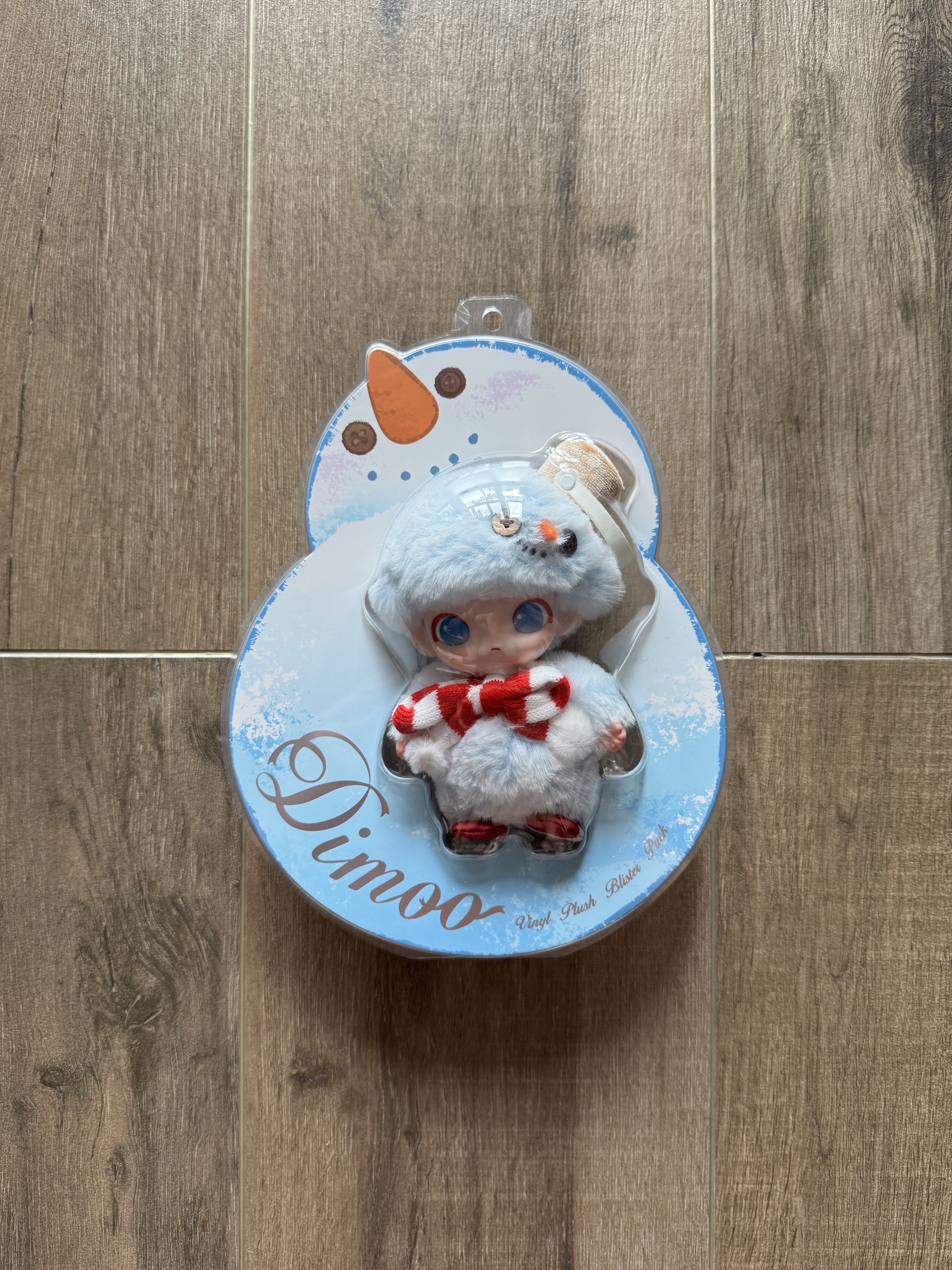POPMART泡泡玛特DIMOO雪人Snowman搪胶毛绒公仔挂件吊卡潮玩礼物
