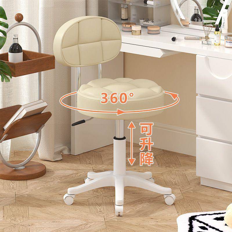 理发店转椅美发凳发廊美容滑轮选择升降大工凳可调节矮凳家用工厂