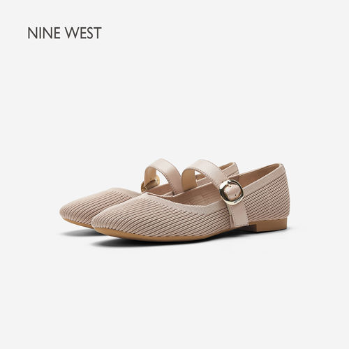 NineWest/玖熙飞织玛丽珍鞋女