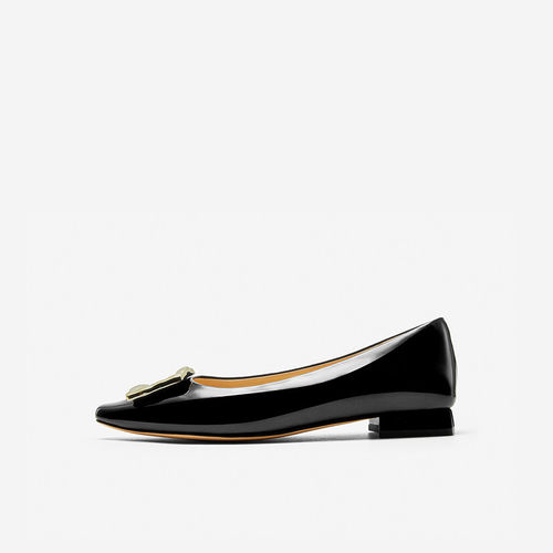 NineWest/玖熙浅口单鞋漆皮方头