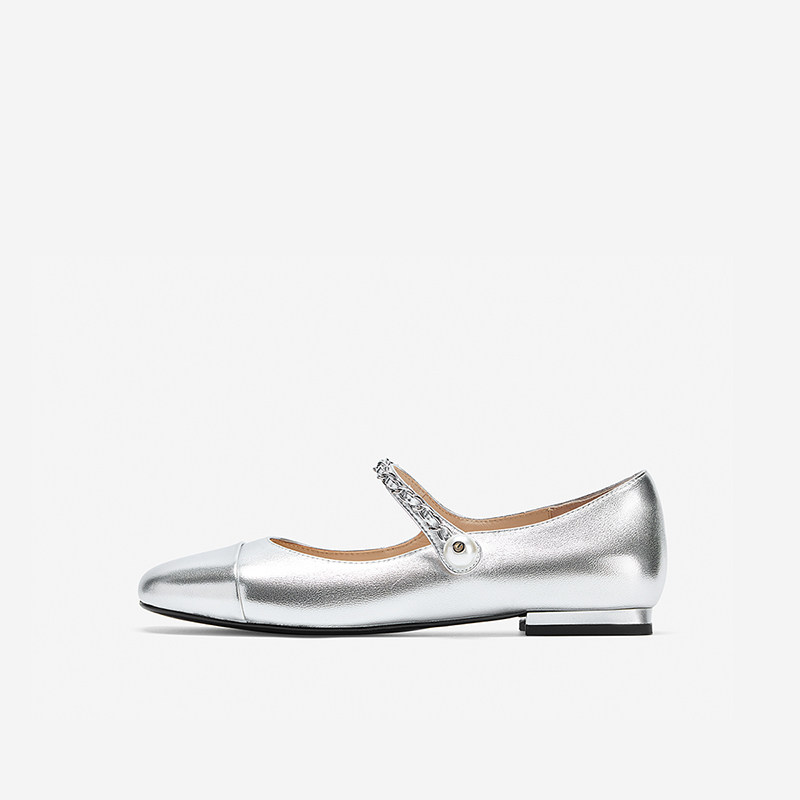NineWest/玖熙玛丽珍鞋一字扣带