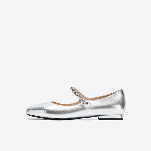 NineWest/玖熙玛丽珍鞋一字扣带