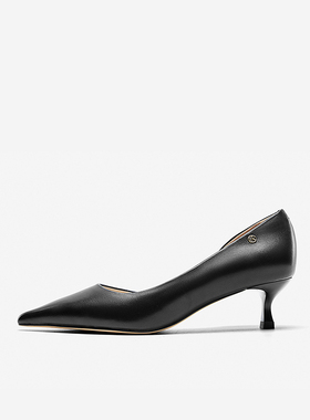 【清仓款】Nine West/玖熙夏季中跟单鞋女99金扣气质简约通勤女鞋