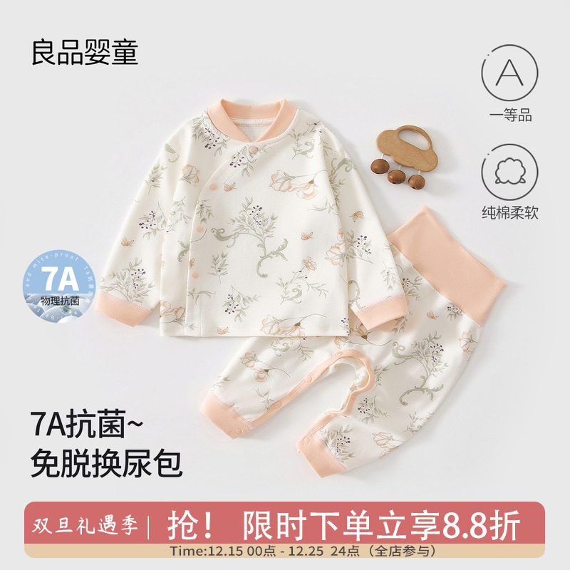 婴儿秋装新生儿分体套装