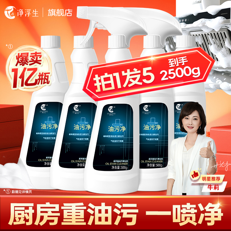 净浮生油污净厨房强力清洁剂