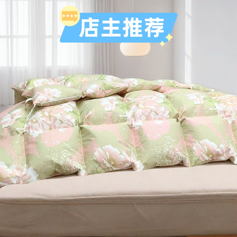 居家自充绒羽绒被壳半成品羽绒服翻新高密防钻羽绒羽绒被壳内胆套