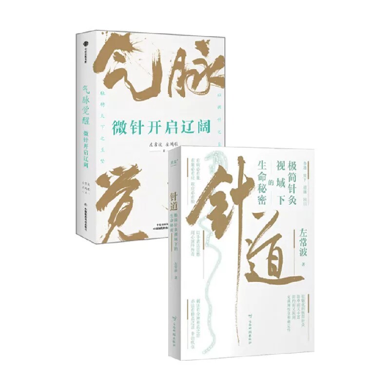 气脉觉醒 微针开启辽阔 针道 极简针灸视域下的生命秘密两本套 左常波等 著 保健 唤醒身体自愈力 中国医学
