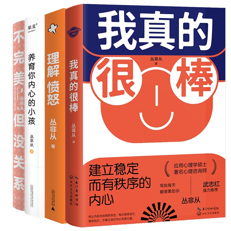 全 4 册我真的很棒 + 理解愤怒丛非从著广西师范大学出版社梳理情绪走出内耗自我接纳心理健康通俗读物