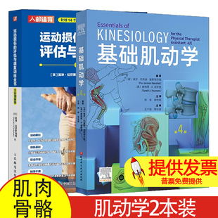 正版2册基础肌动学 第4版+运动损伤的评估与康复训练全书 肌肉骨骼系统的结构和功能 图谱肌动力学书籍 筋膜解剖书 运动康复书籍